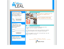 Tablet Screenshot of imobiliarialeal.com.br